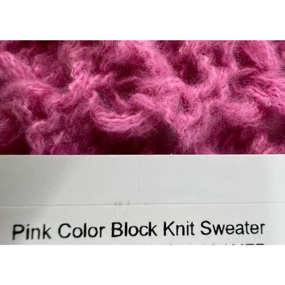 New In Cardigan Sweater Womens Pink Crochet Knit Y2K Grannycore Grandmacore New - Picture 6 of 11